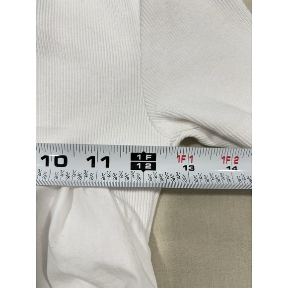 Zara White Crop Top Wrap Tie Bustier Corset Style Cotton Tee S Y2K - Picture 9 of 10